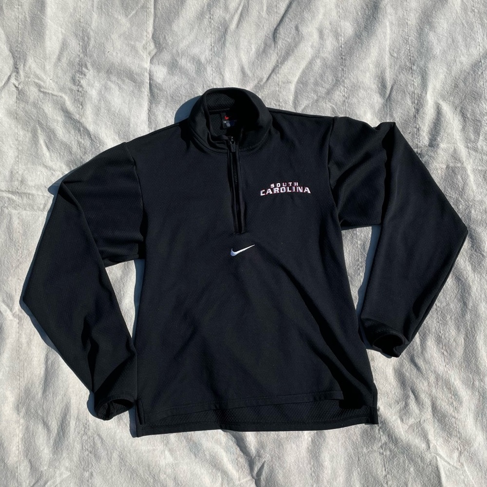 Black Nike South Carolina Gamecocks Quarter Zip Size Small-(EUC)